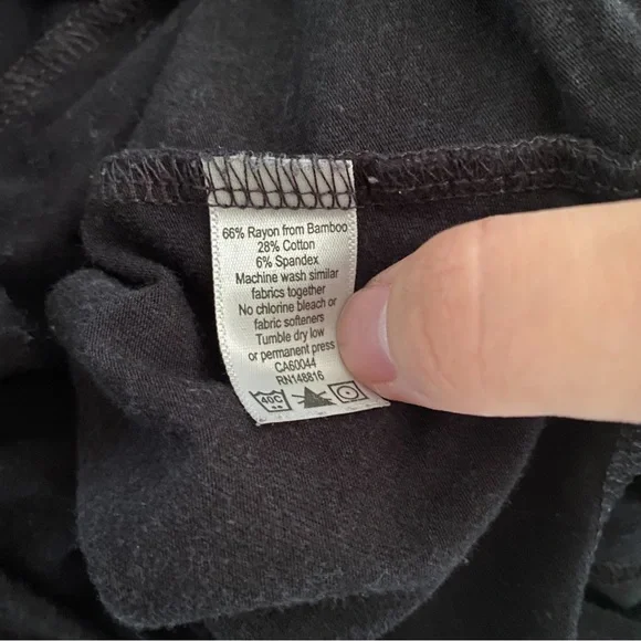 Smash + Tess Sunday Romper Short Sleeve V-Neck Ankle Midnight Black Small - Picture 8 of 11